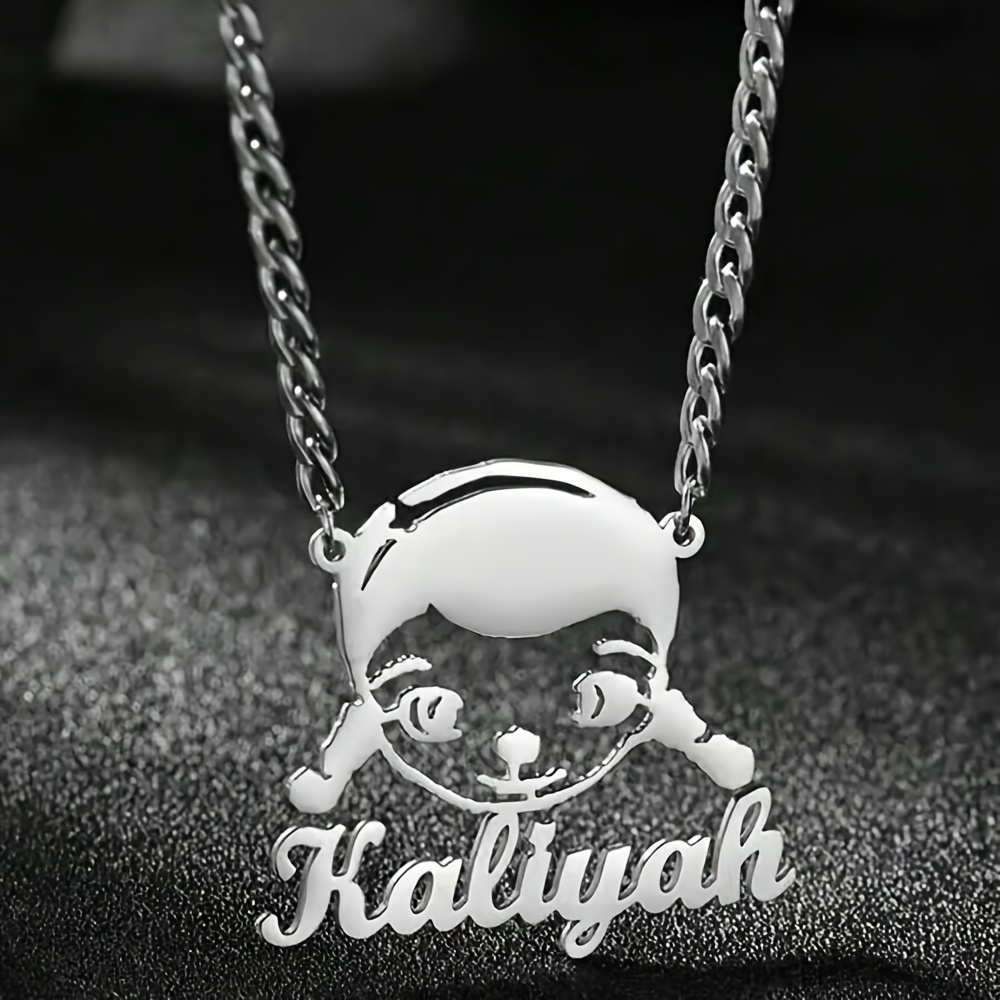 Personalized Delicate Name Pendant Necklace for Women, Custom Gift